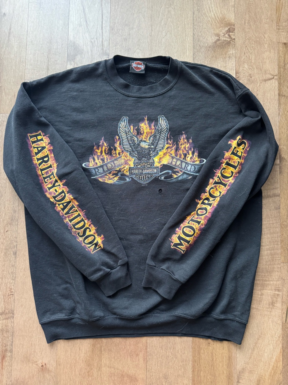 Harley-Davidson crew neck L Y2K - Picture 2 of 9